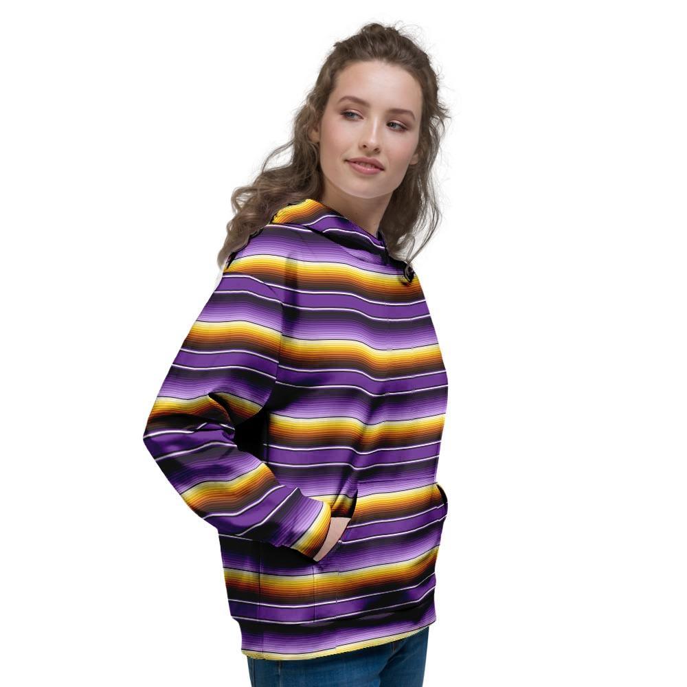 Yellow And Purple Mexican Baja Women's Hoodie-grizzshop