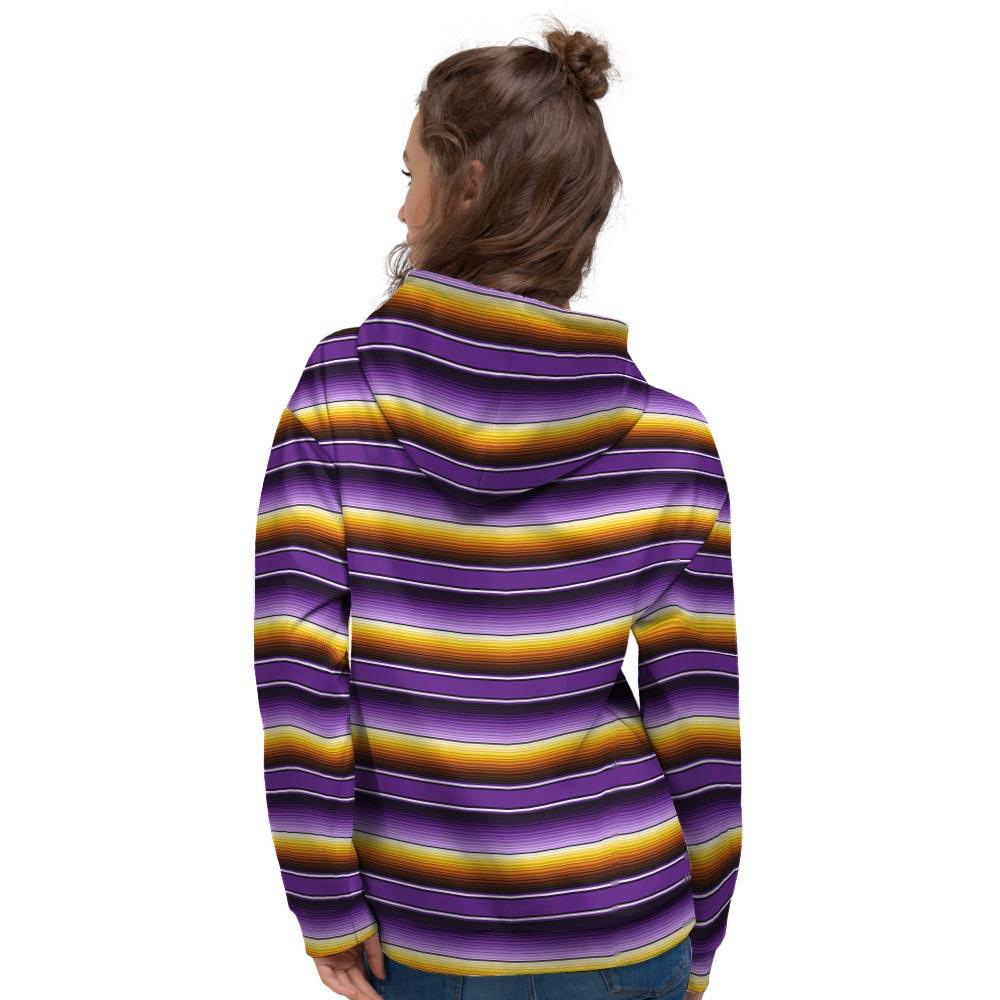 Yellow And Purple Mexican Baja Women's Hoodie-grizzshop