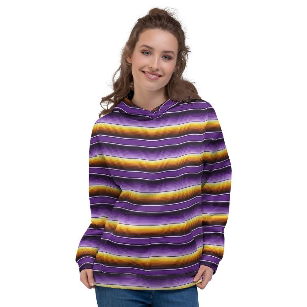 Yellow And Purple Mexican Baja Women's Hoodie-grizzshop