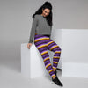 Yellow And Purple Mexican Baja Women's Joggers-grizzshop