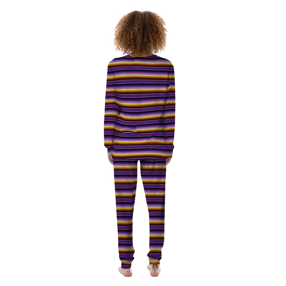 Yellow And Purple Mexican Baja Women's Pajamas-grizzshop