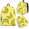 Yellow Banana Pattern Print Backpack-grizzshop
