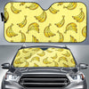 Yellow Banana Pattern Print Car Sun Shade-grizzshop