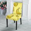 Yellow Banana Pattern Print Chair Cover-grizzshop