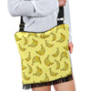 Yellow Banana Pattern Print Crossbody Bags-grizzshop