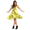 Yellow Banana Pattern Print Dress-grizzshop