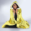 Yellow Banana Pattern Print Hooded Blanket-grizzshop