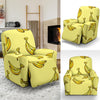 Yellow Banana Pattern Print Recliner Cover-grizzshop