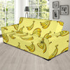 Yellow Banana Pattern Print Sofa Covers-grizzshop