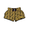 Yellow Bus Print Pattern Muay Thai Boxing Shorts-grizzshop