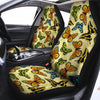 Yellow Butterfly Pattern Print Car Seat Covers-grizzshop