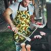 Yellow Butterfly Pattern Print Men's Apron-grizzshop