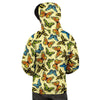 Yellow Butterfly Pattern Print Men's Hoodie-grizzshop