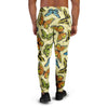 Yellow Butterfly Pattern Print Men's Joggers-grizzshop