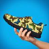 Yellow Butterfly Pattern Print Men's Sneakers-grizzshop