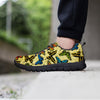 Yellow Butterfly Pattern Print Men's Sneakers-grizzshop