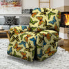 Yellow Butterfly Pattern Print Recliner Cover-grizzshop