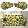 Yellow Butterfly Pattern Print Sofa Cover-grizzshop