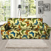 Yellow Butterfly Pattern Print Sofa Cover-grizzshop