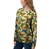 Yellow Butterfly Pattern Print Women's Sweatshirt-grizzshop