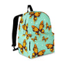 Yellow Butterfly Print Backpack-grizzshop