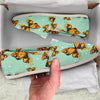 Yellow Butterfly Print Canvas Shoes-grizzshop