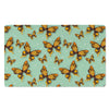 Yellow Butterfly Print Door Mat-grizzshop