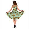 Yellow Butterfly Print Dress-grizzshop