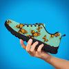 Yellow Butterfly Print Men's Sneakers-grizzshop