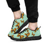 Yellow Butterfly Print Men's Sneakers-grizzshop