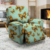 Yellow Butterfly Print Recliner Cover-grizzshop