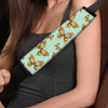 Yellow Butterfly Print Seat Belt Cover-grizzshop