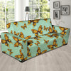 Yellow Butterfly Print Sofa Cover-grizzshop