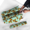 Yellow Butterfly Print Umbrella-grizzshop