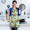 Yellow Butterfly Print Women's Apron-grizzshop