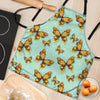 Yellow Butterfly Print Women's Apron-grizzshop