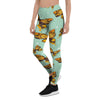 Yellow Butterfly Print Women's Leggings-grizzshop