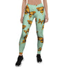 Yellow Butterfly Print Women's Leggings-grizzshop