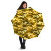 Yellow Camo And Camouflage Print Umbrella-grizzshop