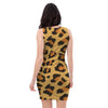 Yellow Cheetah Bodycon Dress-grizzshop