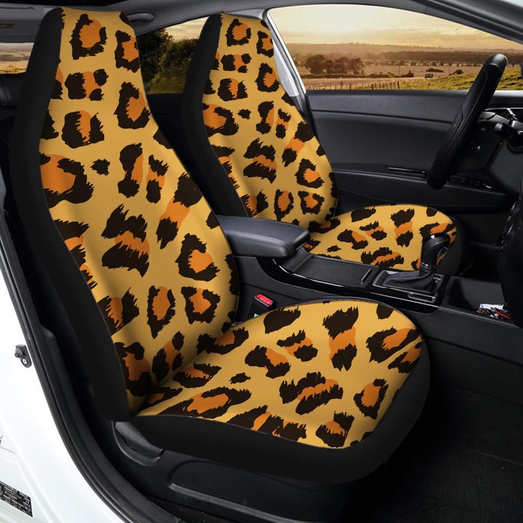 Yellow Cheetah Car Seat Covers-grizzshop