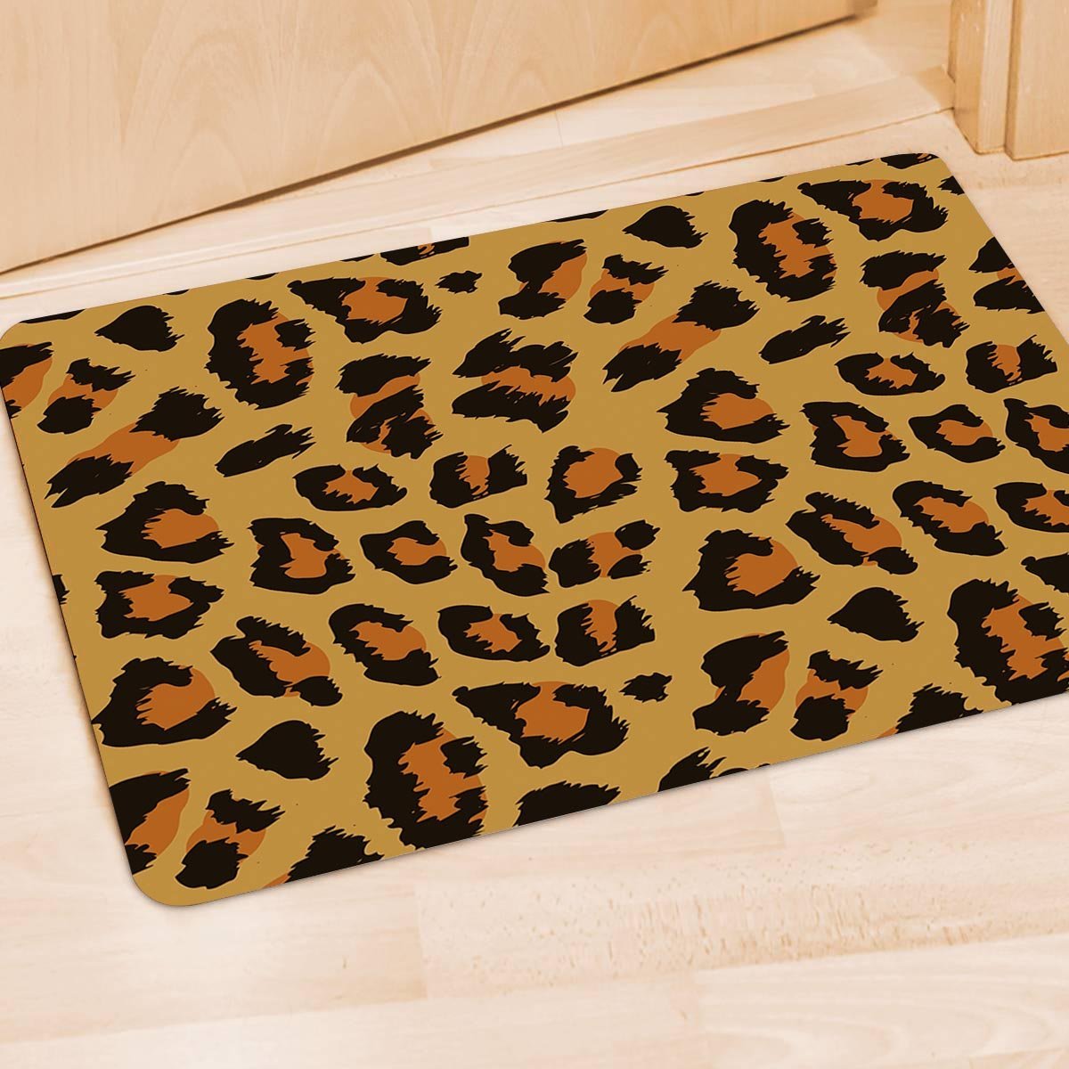 Yellow Cheetah Door Mat-grizzshop