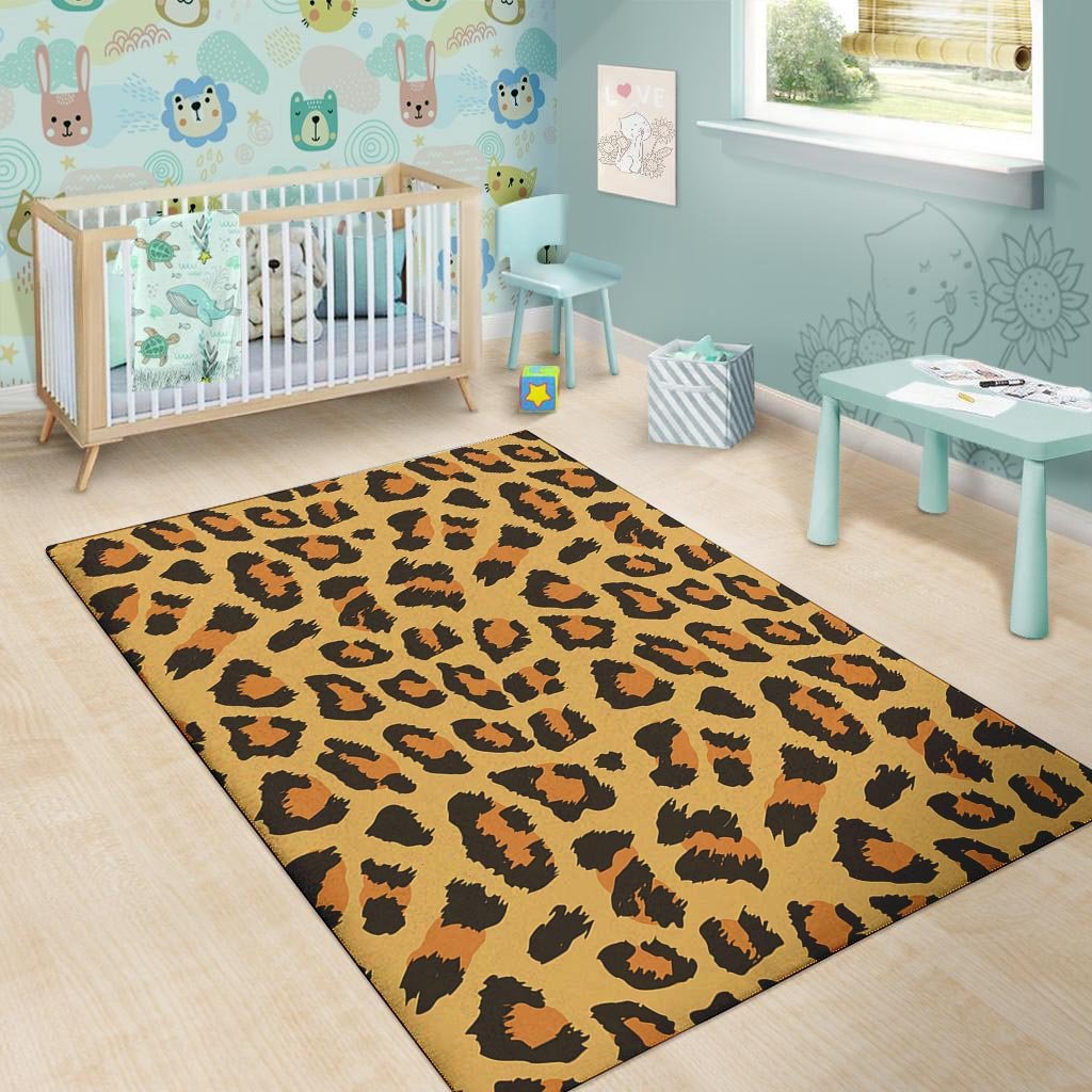 Yellow Cheetah Floor Mat-grizzshop
