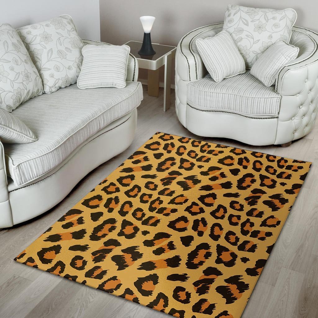 Yellow Cheetah Floor Mat-grizzshop