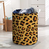 Yellow Cheetah Laundry Basket-grizzshop