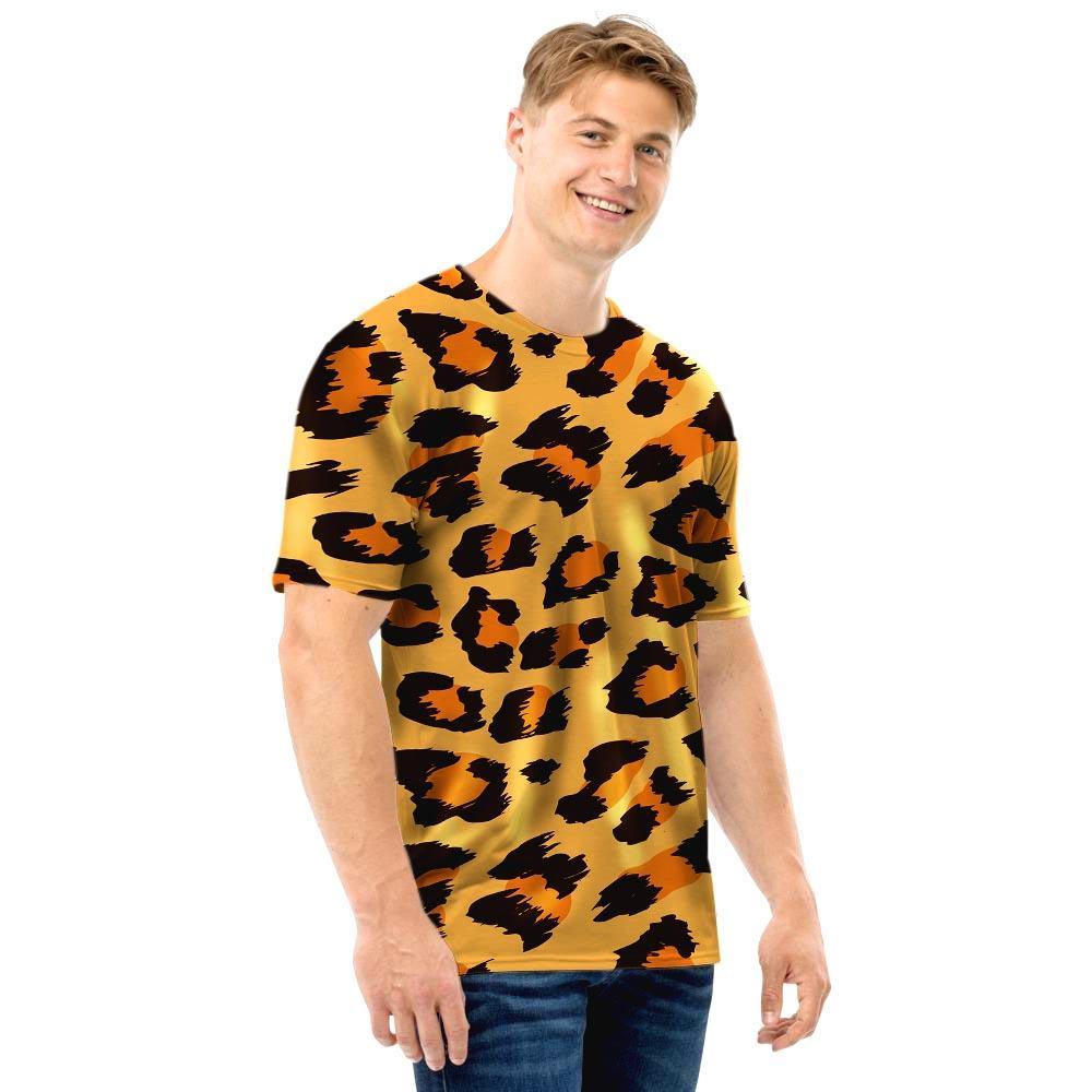 Yellow Cheetah Men T Shirt-grizzshop