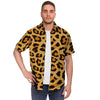 Yellow Cheetah Men's Short Sleeve Shirt-grizzshop