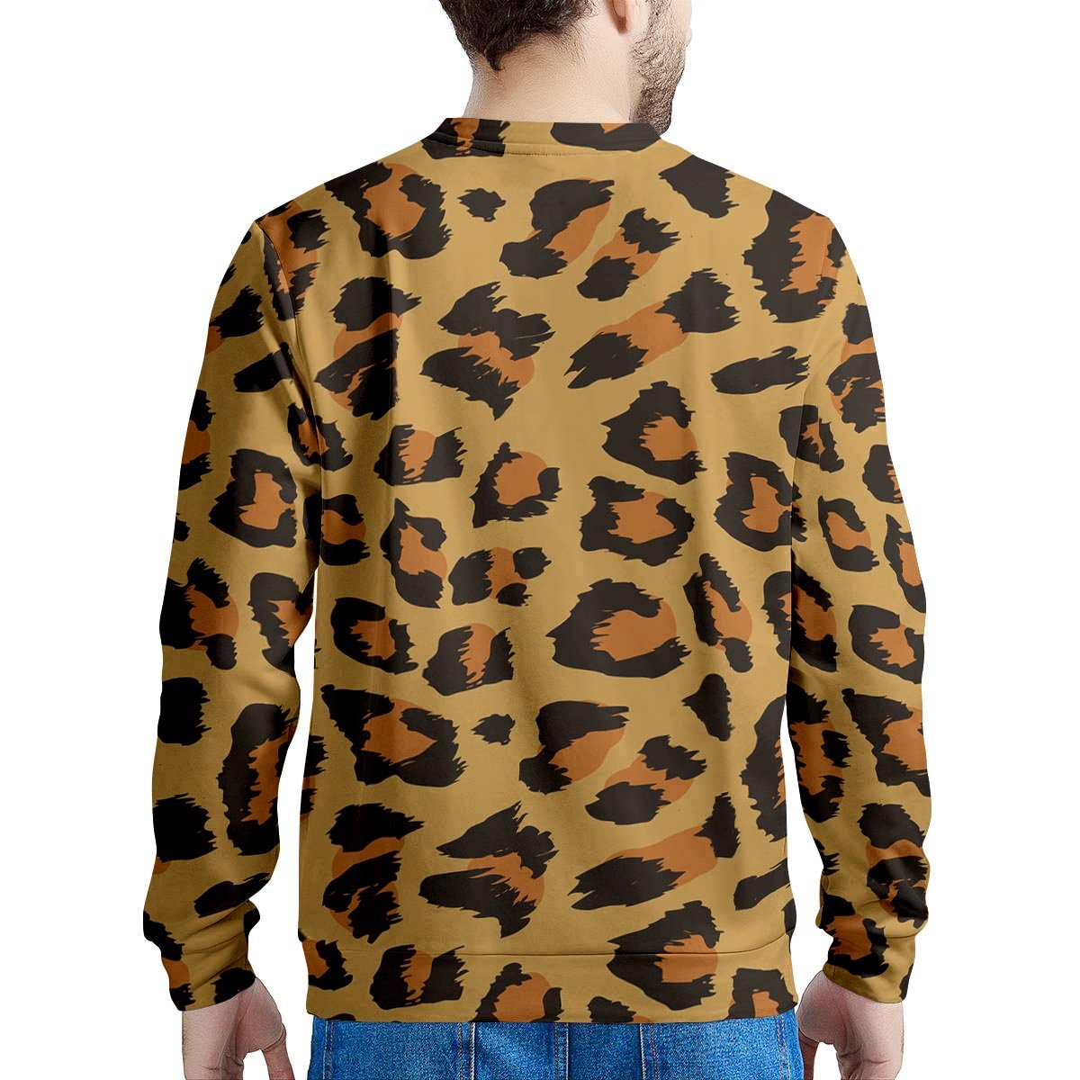 Yellow Cheetah Men's Sweatshirt-grizzshop