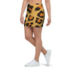 Yellow Cheetah Mini Skirt-grizzshop