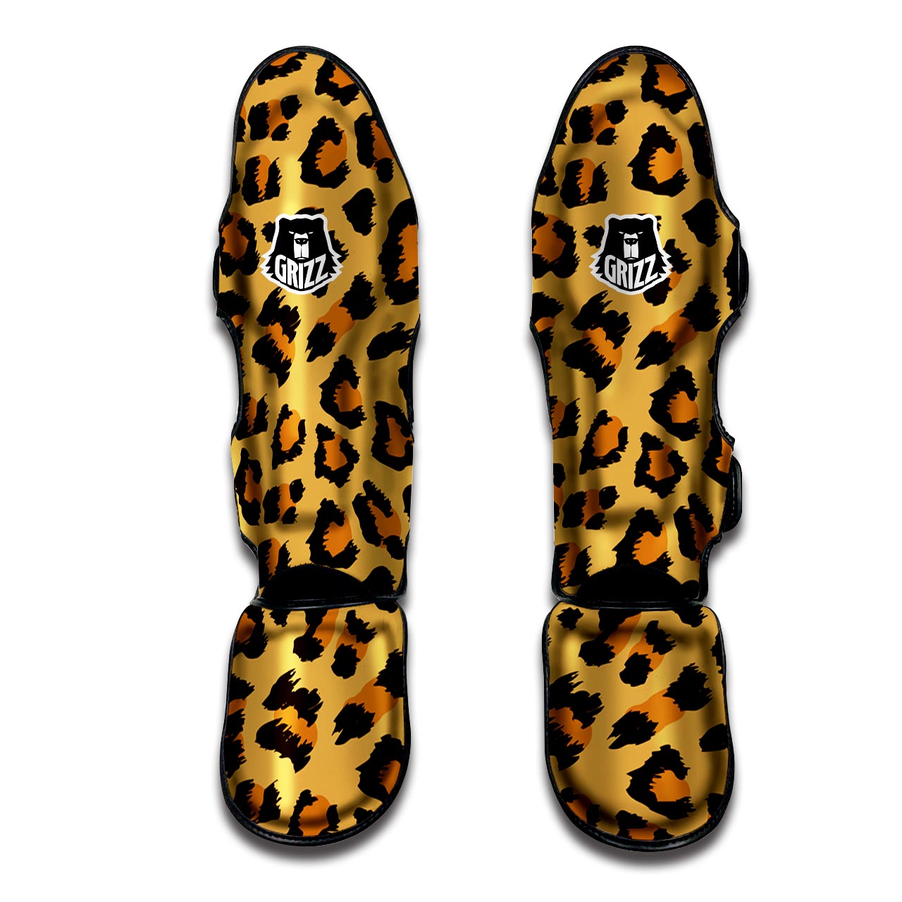 Yellow Cheetah Muay Thai Shin Guard-grizzshop